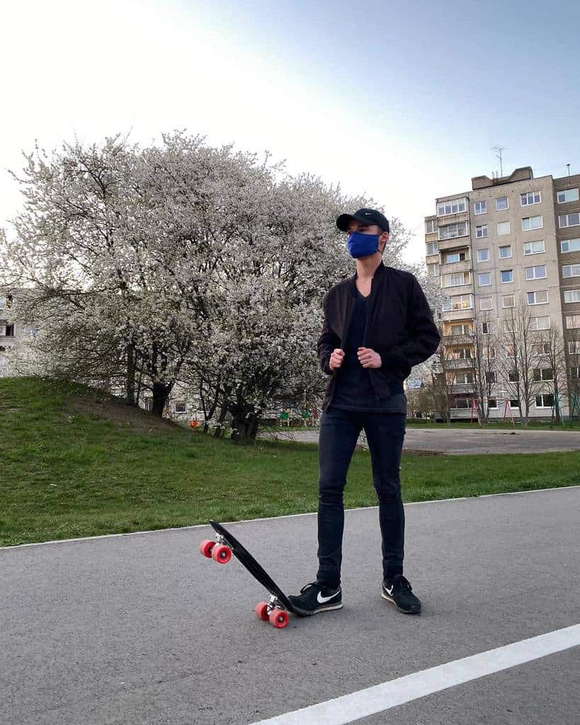 Blue Facemask Outfit