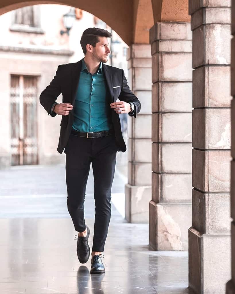 Blue Inner Cool Suit Mens Wear