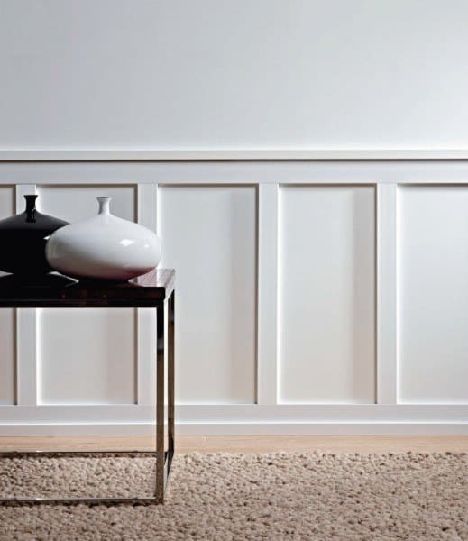 white panel wainscoting