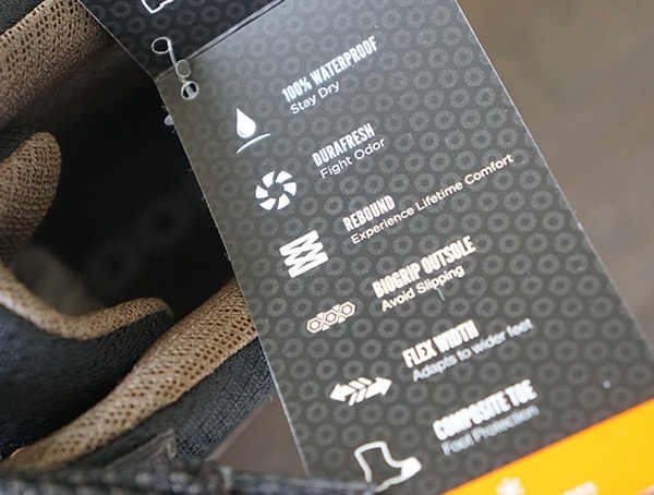 Bogs Foundation Mid Leather Composite Toe Boots Highlights Tag