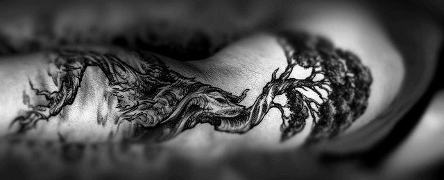 Bonsai Tree Tattoo Designs For Men