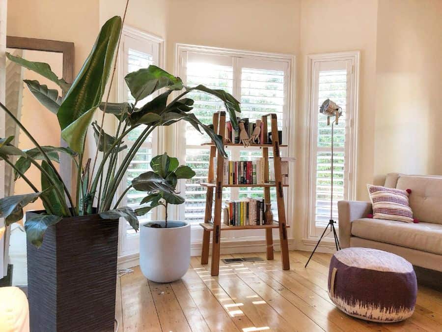 living room reading nook