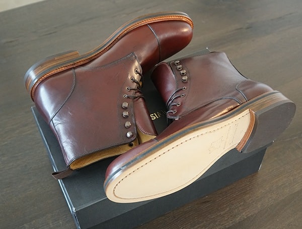 Bordeaux Beckett Simonon Dowler Cap Toe Mens Boots