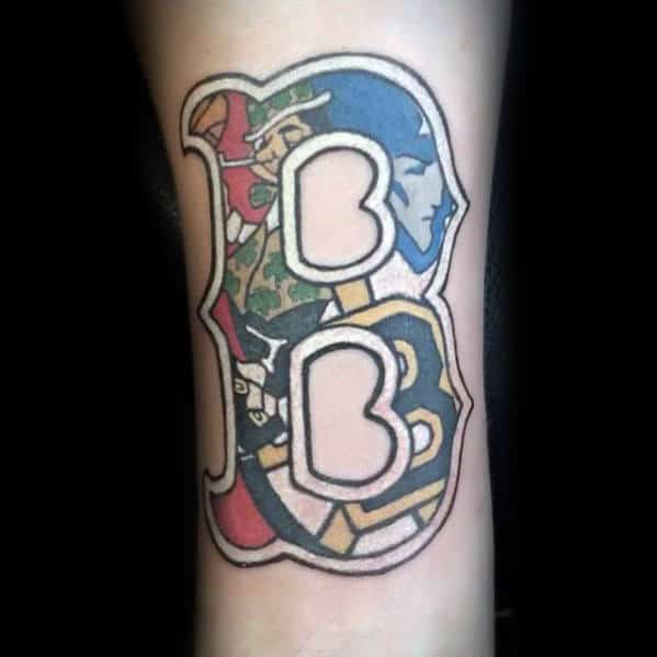 Boston New England Patriots Mens Wrist Tattoos