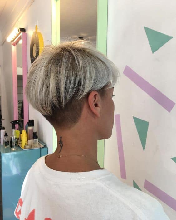 Bowl Cut Fade Haircut Back