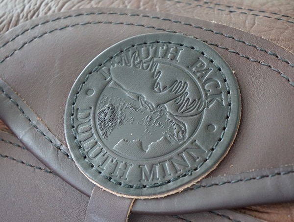 Branded Patch Duluth Pack Bison Leather Sportsman Duffel