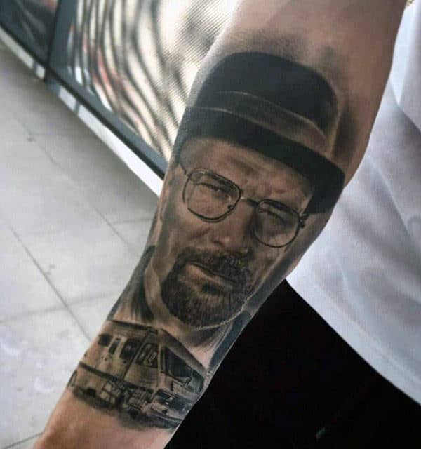 Breaking Bad Van From Tv Show Mens Inner Forearm Tattoos