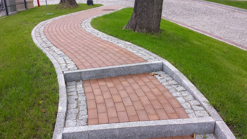 brick walkway
