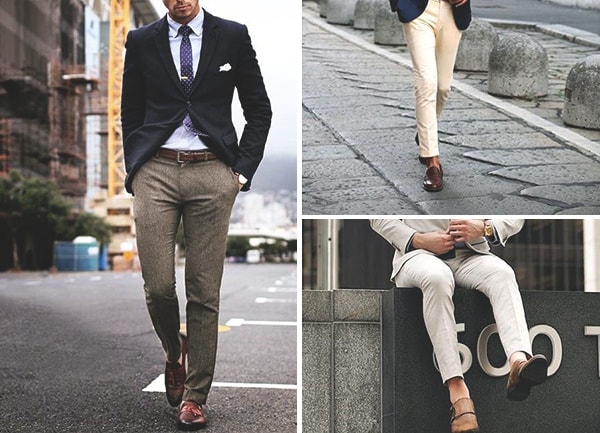 Brown Shoes With Grey Pants Mens Style