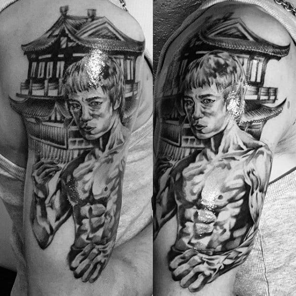 Bruce Lee Arm Tattoo Ideas For Gentlemen