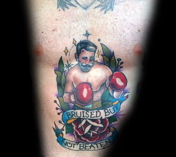 bruised-but-not-beaten-banner-traditional-boxer-male-chest-tattoos