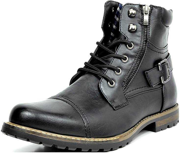 bruno marc men's military motorcycle combat boots