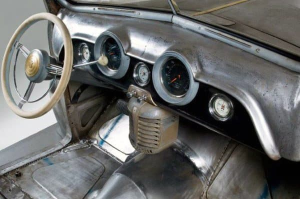 Brushed Steel Dashboard Rat Rod Interiors