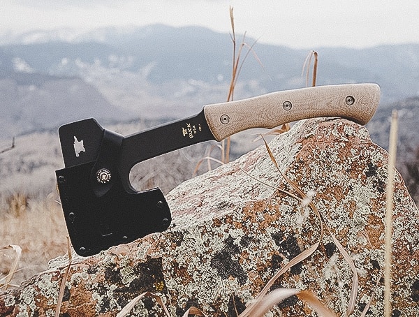 Buck Knives Compadre Camp Axe On Mountain Rock