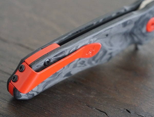 Buck Knives Sprint Pro Usmc Red Cerakote Coated Stainless Steel Pocket Clip