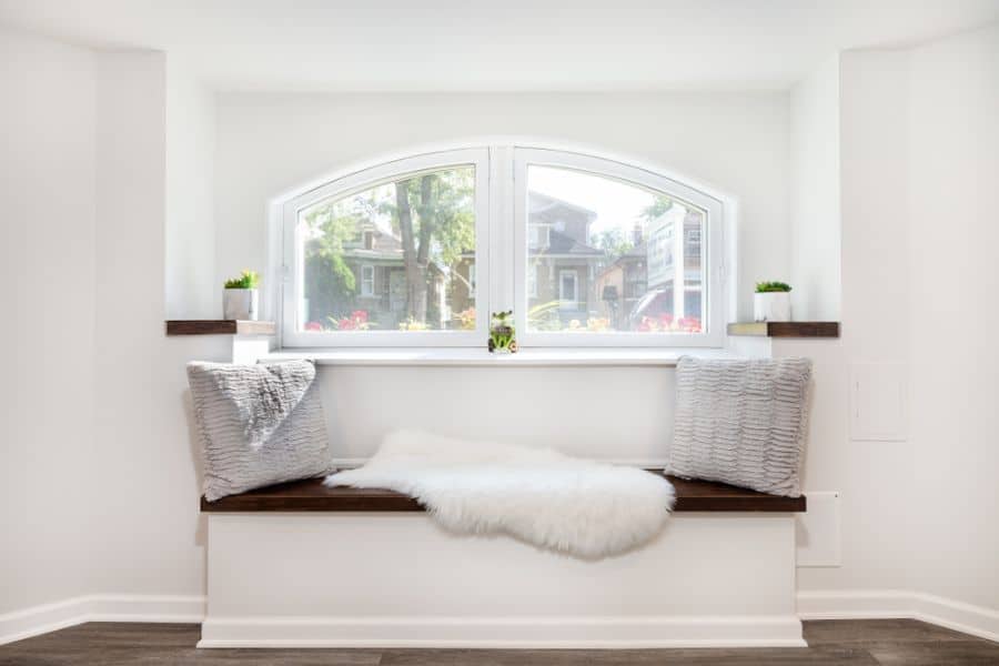 bay window reading nook
