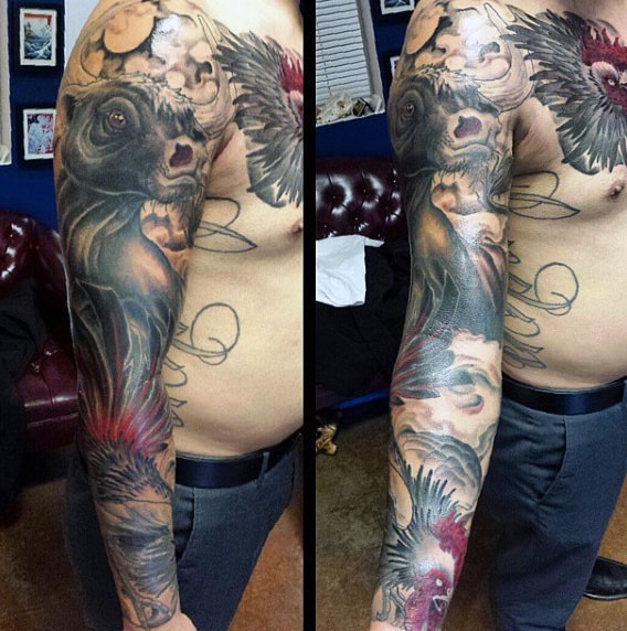 Bull Skull Tattoos For Men