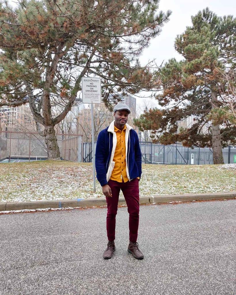 Burgundy Pants Mens Fashion