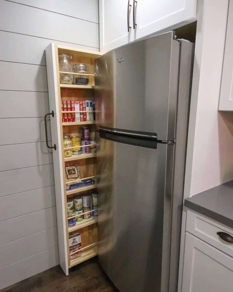 slim pull-out draw kitchen cabinet pantry