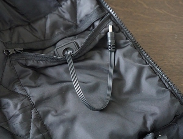 Cable Routing For Charger Gobi Heat Shift 5 Zone Heated Snowboard Jacket