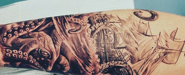 Calf Tattoos For Men