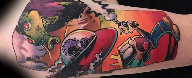 Calvin And Hobbes Tattoo Designs For Men