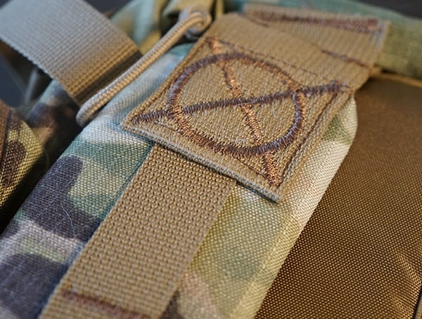 Camelbak Bfm Backpack Stiching Detail On Top Of Shoulders