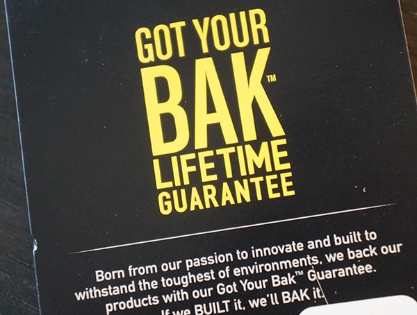 Camelbak Got Your Bak Lifetime Guarantee Tag