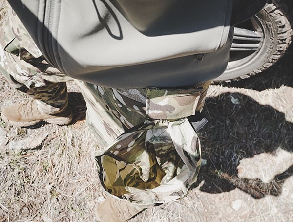 Camo Blue Force Gear Belt Mounted Tactical Dump Pouch