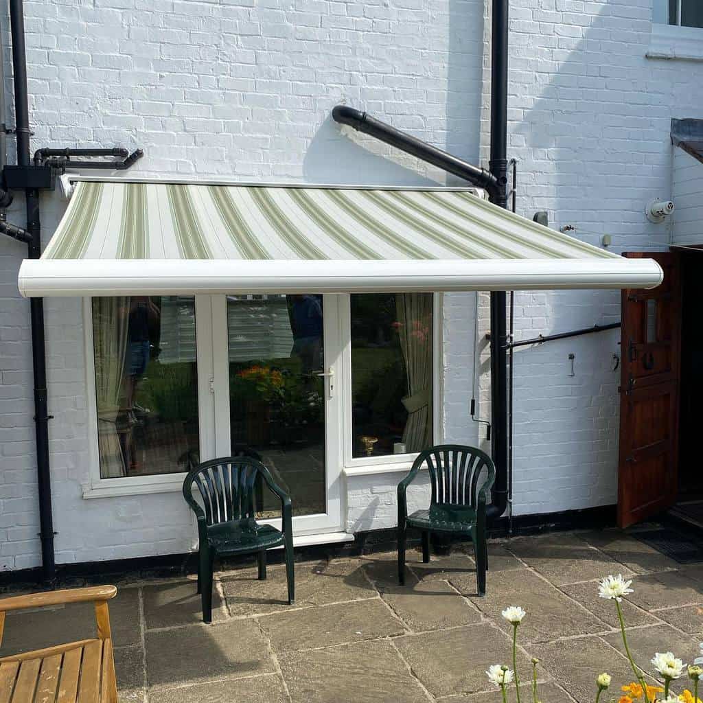 small canopy patio awning backyard