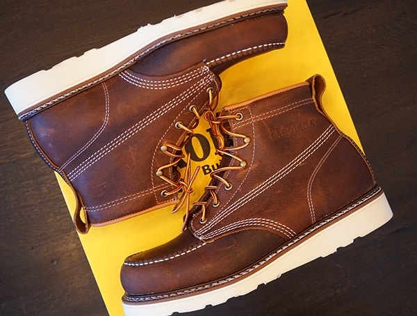 Carolina 6 Inch Wedge Sole Mens Leather American Work Boots