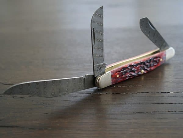 Case Crimson Bone Peach Seed Jig Stockman Everyday Carry Knife