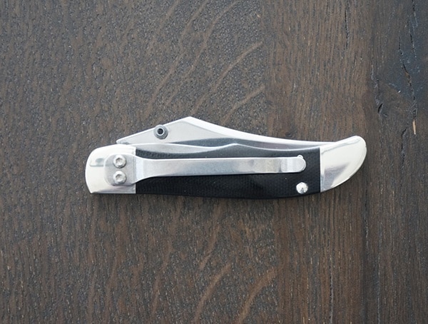 Case Kickstart Smooth Black Canvas Laminate Mid Folding Hunter Pocket Knife