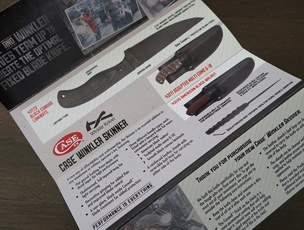 Case Knives Winkler Sculpted Multi Cam G 10 Skinner Knife Details