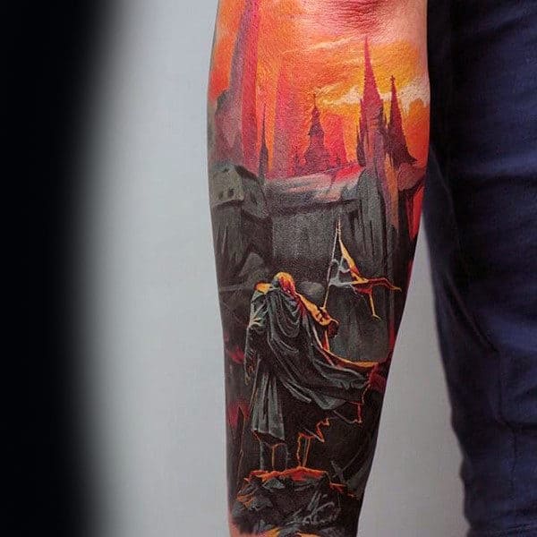 Castle Mens Orange Sky Tattoo