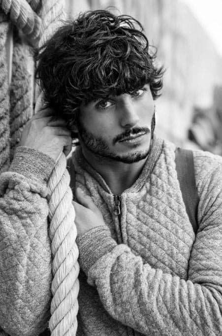 Casual Long Curly Guys Haircut Ideas