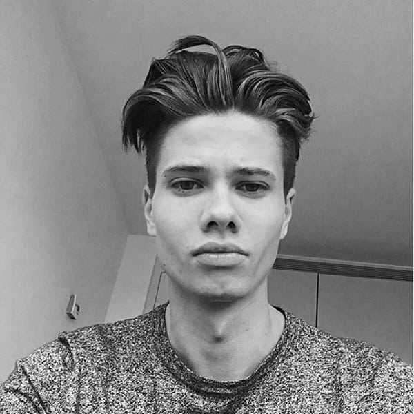 Casual Quiff Men Medium Hair