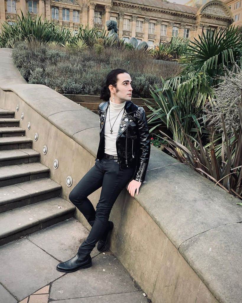 Casual Vinyl Jacket Outfit