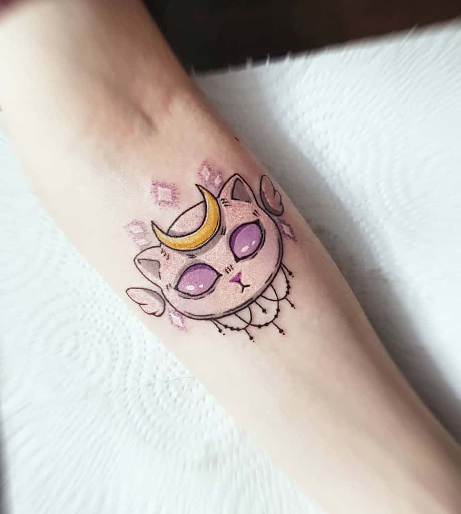 Cat Sailor Moon Tattoo