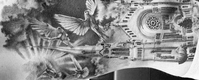 Cathedral Tattoo Designs For Men