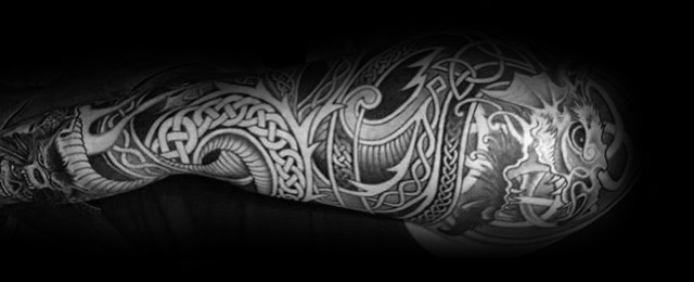 Celtic Dragon Tattoo Designs For Men