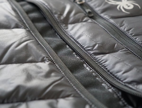 Center Chest Zipper Mens Spyder Syrround Down Ski Jacket