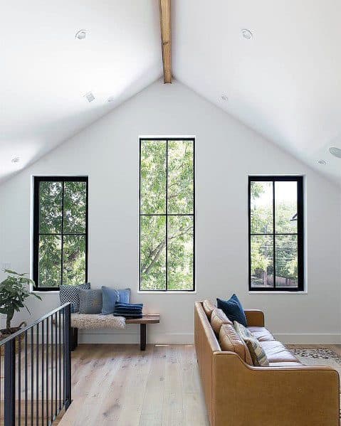 Center Single Wood Beam Vaulted Ceiling Ideas Inspiration