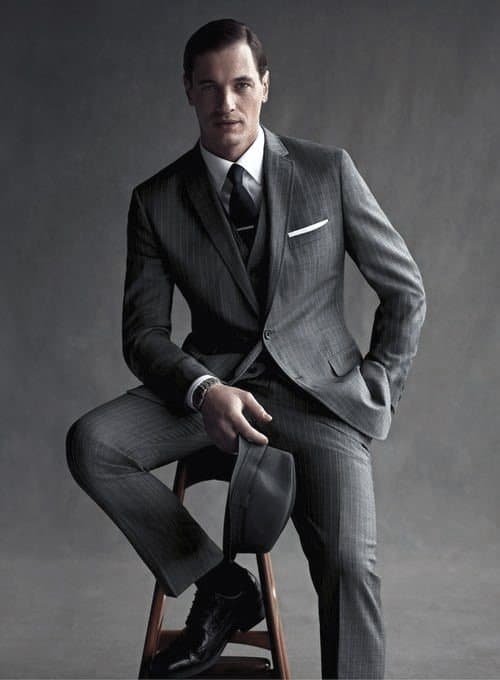 Charcoal Grey Suit Black Shoes Style For Men