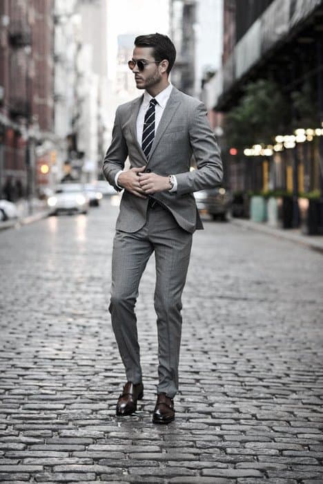 Charcoal Grey Suit Ideas Brown Shoes Business Professional Looks For Men