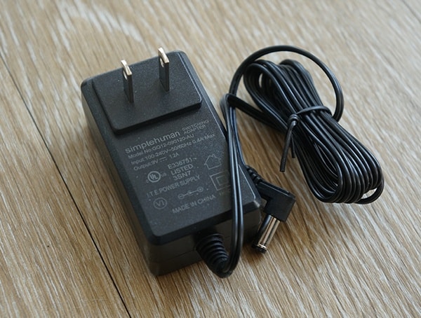 Charging Cable Wall Adapater For Simple Human 58 Liter Rectangular Trash Can