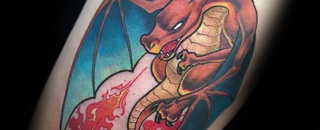 Charizard Tattoo Designs For Men