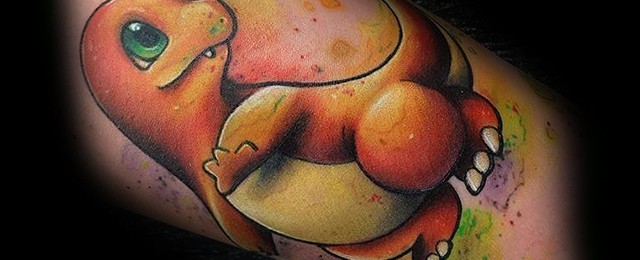 Charmander Tattoo Designs For Men