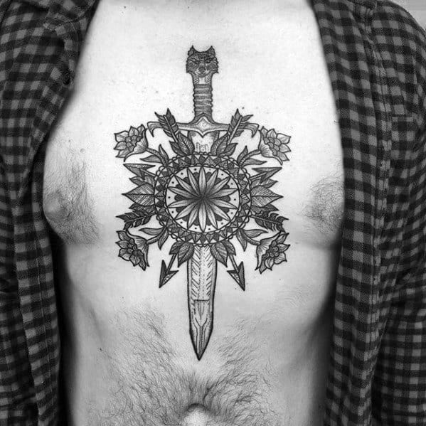 Chest Guys Game Of Thrones Tattoo Deisgns