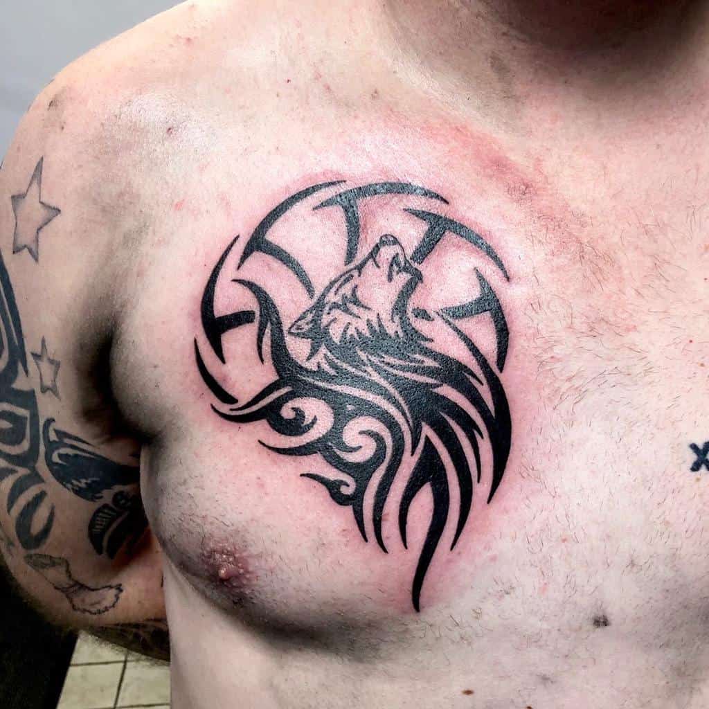 chest simple tribal tattoos m_campbell12345